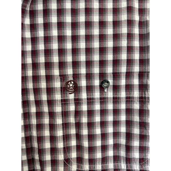 Wrangler George Strait Cowboy Collection size large plaid button down shirt - Picture 3 of 3